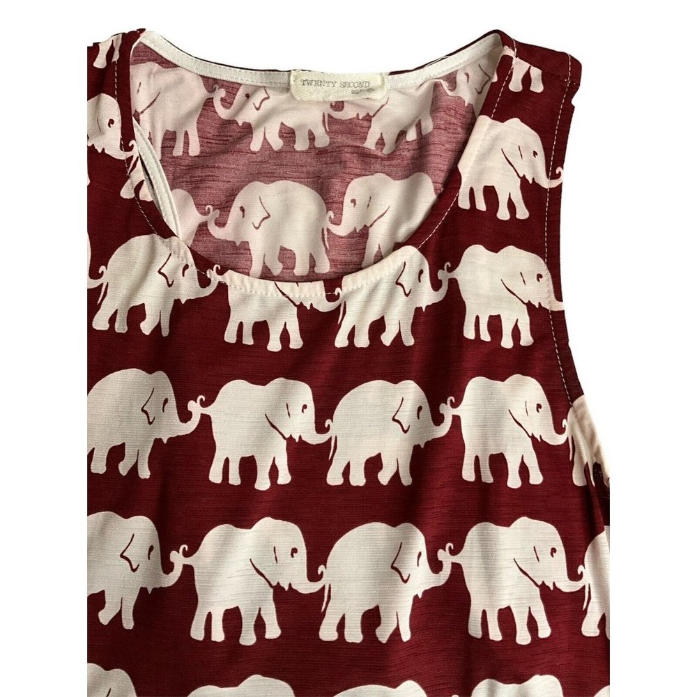 Twenty Second‎ Alabama Elephant Top Medium